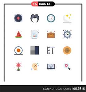 16 Creative Icons Modern Signs and Symbols of pizza, moon, male, crescent, speedometer Editable Pack of Creative Vector Design Elements