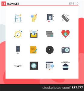 16 Creative Icons Modern Signs and Symbols of play, salon, book, hairdressing, comb Editable Pack of Creative Vector Design Elements