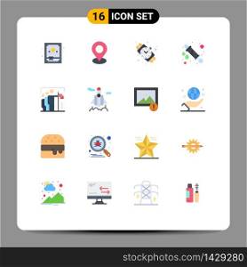 16 Creative Icons Modern Signs and Symbols of position, win, watch, team, celebration Editable Pack of Creative Vector Design Elements