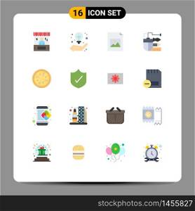 16 Creative Icons Modern Signs and Symbols of scale, pen, strategy, drawing, image Editable Pack of Creative Vector Design Elements