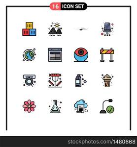 16 Creative Icons Modern Signs and Symbols of sitting, furniture, summer, chair, male Editable Creative Vector Design Elements