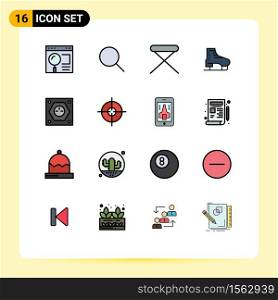 16 Creative Icons Modern Signs and Symbols of skates, ice, ui, boot, household Editable Creative Vector Design Elements