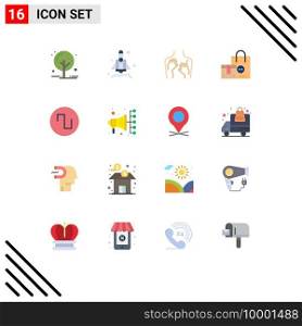16 Creative Icons Modern Signs and Symbols of sound, shopping, health, product, bag Editable Pack of Creative Vector Design Elements