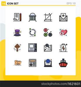 16 Creative Icons Modern Signs and Symbols of thanksgiving, greeting, column, tools, graphic Editable Creative Vector Design Elements