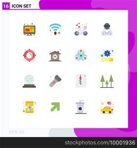 16 Flat Color concept for Websites Mobile and Apps woman, reality, bicycle, motion, love Editable Pack of Creative Vector Design Elements