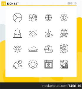 16 Outline concept for Websites Mobile and Apps off, ui, care, setting, success Editable Vector Design Elements