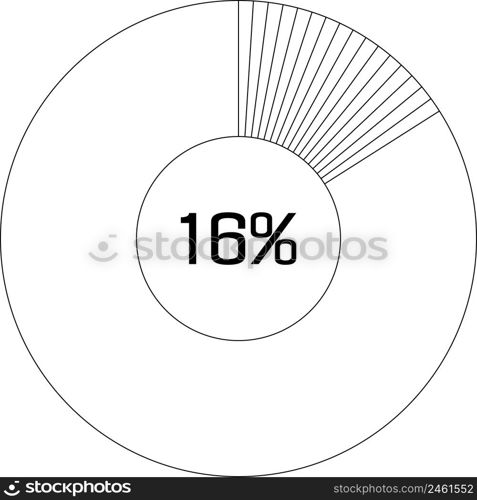 16 Pie Chart Percentage Infographic Round Pie Chart Percentage — 1610