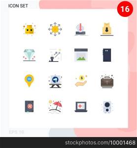 16 Thematic Vector Flat Colors and Editable Symbols of garments, sport, addition, shirt, game Editable Pack of Creative Vector Design Elements