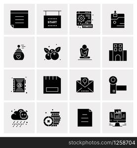 16 Universal Business Icons Vector. Creative Icon Illustration to use in web and Mobile Related project.