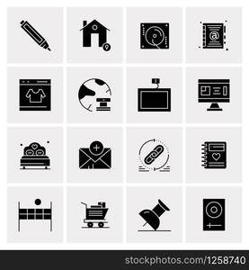 16 Universal Business Icons Vector. Creative Icon Illustration to use in web and Mobile Related project.