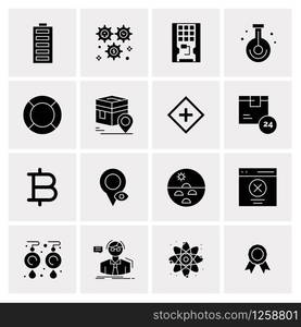 16 Universal Business Icons Vector. Creative Icon Illustration to use in web and Mobile Related project.