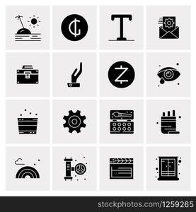 16 Universal Business Icons Vector. Creative Icon Illustration to use in web and Mobile Related project.