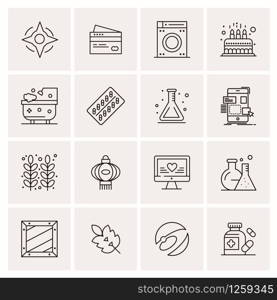 16 Universal Business Icons Vector. Creative Icon Illustration to use in web and Mobile Related project.