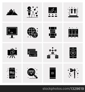 16 Universal Business Icons Vector. Creative Icon Illustration to use in web and Mobile Related project.