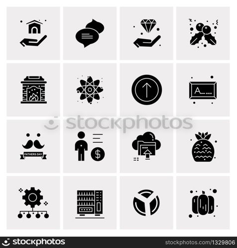 16 Universal Business Icons Vector. Creative Icon Illustration to use in web and Mobile Related project.