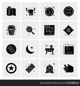 16 Universal Business Icons Vector. Creative Icon Illustration to use in web and Mobile Related project.