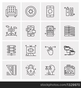 16 Universal Business Icons Vector. Creative Icon Illustration to use in web and Mobile Related project.