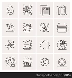 16 Universal Business Icons Vector. Creative Icon Illustration to use in web and Mobile Related project.