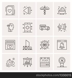 16 Universal Business Icons Vector. Creative Icon Illustration to use in web and Mobile Related project.