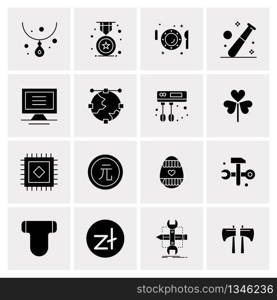 16 Universal Business Icons Vector. Creative Icon Illustration to use in web and Mobile Related project.