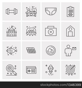 16 Universal Business Icons Vector. Creative Icon Illustration to use in web and Mobile Related project.