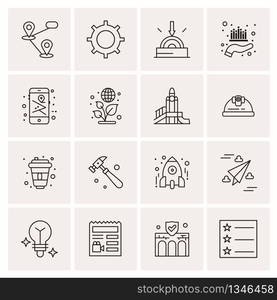 16 Universal Business Icons Vector. Creative Icon Illustration to use in web and Mobile Related project.