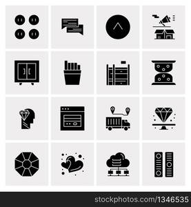 16 Universal Business Icons Vector. Creative Icon Illustration to use in web and Mobile Related project.