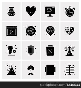 16 Universal Business Icons Vector. Creative Icon Illustration to use in web and Mobile Related project.