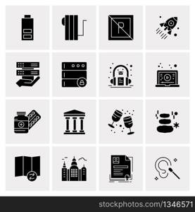 16 Universal Business Icons Vector. Creative Icon Illustration to use in web and Mobile Related project.