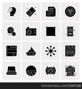 16 Universal Business Icons Vector. Creative Icon Illustration to use in web and Mobile Related project.