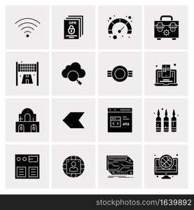 16 Universal Business Icons Vector. Creative Icon Illustration to use in web and Mobile Related project.