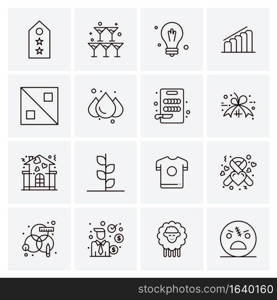 16 Universal Business Icons Vector. Creative Icon Illustration to use in web and Mobile Related project.