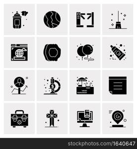 16 Universal Business Icons Vector. Creative Icon Illustration to use in web and Mobile Related project.