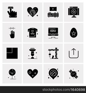 16 Universal Business Icons Vector. Creative Icon Illustration to use in web and Mobile Related project.