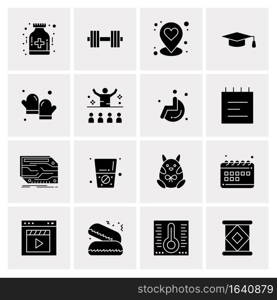 16 Universal Business Icons Vector. Creative Icon Illustration to use in web and Mobile Related project.