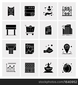 16 Universal Business Icons Vector. Creative Icon Illustration to use in web and Mobile Related project.