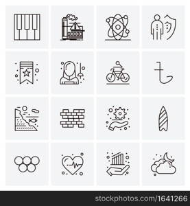 16 Universal Business Icons Vector. Creative Icon Illustration to use in web and Mobile Related project.