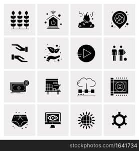 16 Universal Business Icons Vector. Creative Icon Illustration to use in web and Mobile Related project.