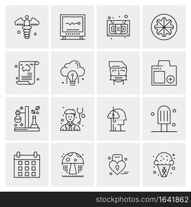 16 Universal Business Icons Vector. Creative Icon Illustration to use in web and Mobile Related project.