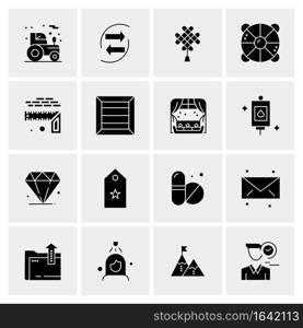 16 Universal Business Icons Vector. Creative Icon Illustration to use in web and Mobile Related project.