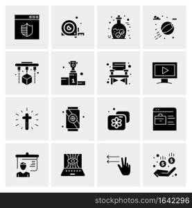 16 Universal Business Icons Vector. Creative Icon Illustration to use in web and Mobile Related project.