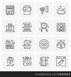 16 Universal Business Icons Vector. Creative Icon Illustration to use in web and Mobile Related project.