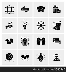 16 Universal Business Icons Vector. Creative Icon Illustration to use in web and Mobile Related project.