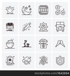 16 Universal Business Icons Vector. Creative Icon Illustration to use in web and Mobile Related project.