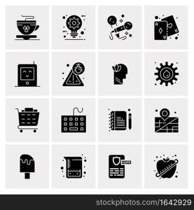 16 Universal Business Icons Vector. Creative Icon Illustration to use in web and Mobile Related project.