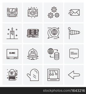 16 Universal Business Icons Vector. Creative Icon Illustration to use in web and Mobile Related project.