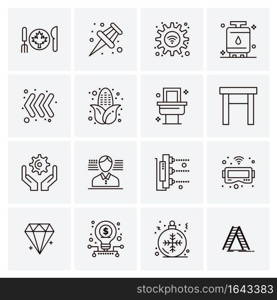 16 Universal Business Icons Vector. Creative Icon Illustration to use in web and Mobile Related project.