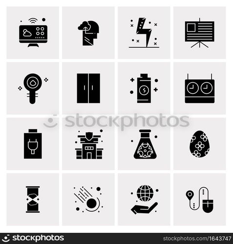 16 Universal Business Icons Vector. Creative Icon Illustration to use in web and Mobile Related project.