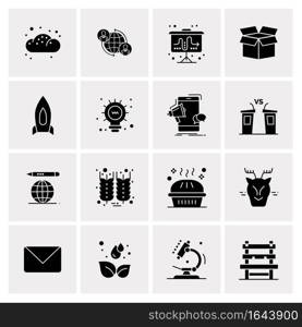 16 Universal Business Icons Vector. Creative Icon Illustration to use in web and Mobile Related project.