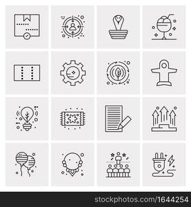 16 Universal Business Icons Vector. Creative Icon Illustration to use in web and Mobile Related project.